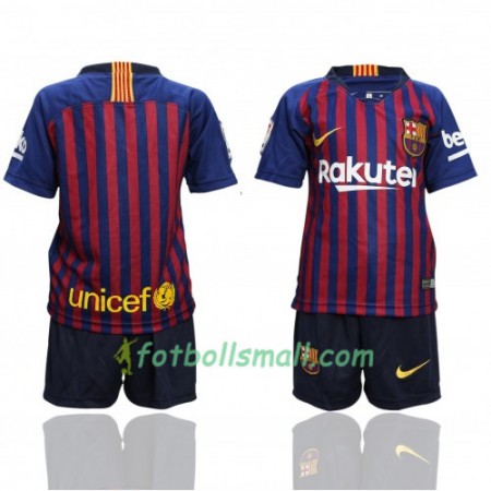 FC Barcelona Fotbollströjor Barn Hemma tröja 2018/19 Kortärmad